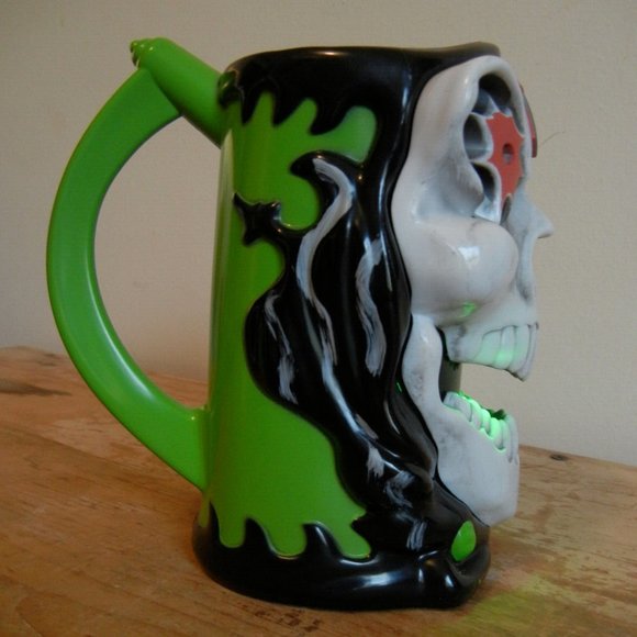 Grave Digger Monster Jam Plastic Skull Head Cup Scary Light Up Mug Or Decor 6.5” - Picture 4 of 16